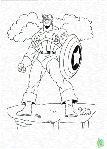 Captain America Coloring page