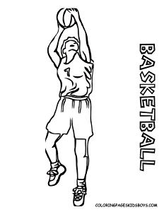 Smooth Basketball Coloring Pages | Basketball | Free | Men