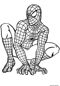 Coloring page Spiderman free printable for kids