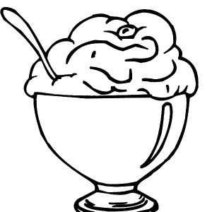 Ice Cream For Dessert Coloring Pages : Bulk Color
