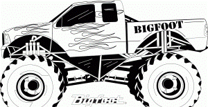Coloring Pages Monster Trucks Monster Truck Coloring Pages Monster ...