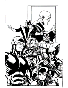X Men Wolverine And Colossus Coloring Page | H & M Coloring Pages