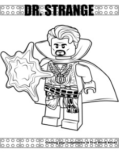 Coloring Page - Dr. Strange | Avengers coloring pages, Lego ...