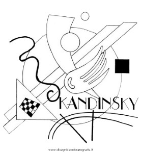 Kandinsky coloring pages for kids