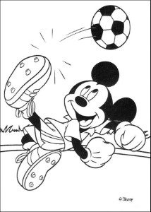 Mickey Mouse coloring pages - Minnie Mouse is surfing