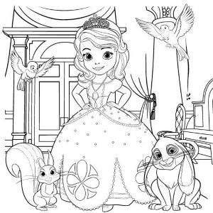 Sofia the First Coloring Page | Disney Family