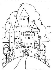 Free Coloring Sheets Of Castles - High Quality Coloring Pages