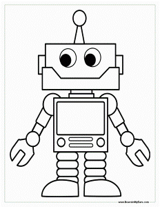 Cool Robot Coloring Pages Robot Coloring Pages Robot Coloring ...