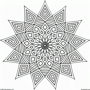 20 Free Pictures for: Geometric Coloring Pages. Temoon.us