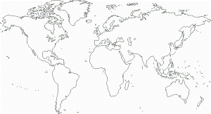 world map coloring activity | Coloring Pages
