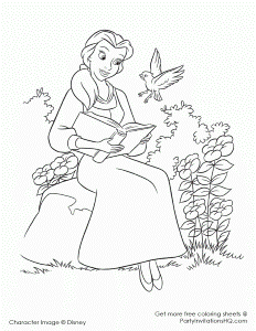 12 Sweet Beauty And The Beast Coloring Pages