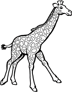 Free Giraffe Coloring Pages