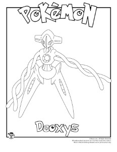Deoxys Coloring Page | Woo! Jr. Kids Activities