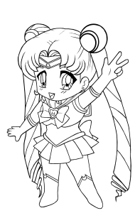 Anime Girls Coloring Page - Coloring Pages For All Ages