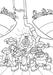 Kids Next Door Coloring Pages Sign of Victory | Bulk Color