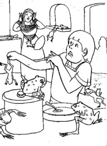 9 Pics of Frog Plague Of Egypt Coloring Page - Frog Plague ...