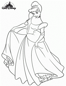Belle And Cinderella Coloring Pages - Coloring Pages For All Ages