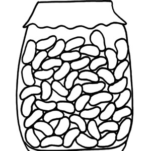 Coloring Page Jelly Beans