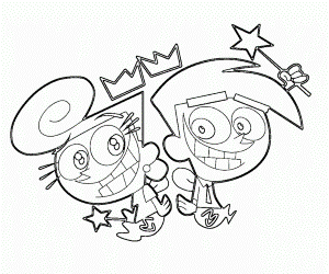 Cosmo Cartoon Coloring Pages Fairy Odd Parents | Cartoon Coloring ...