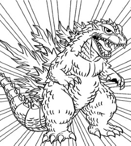 Free Godzilla Coloring Pages - Free Coloring Sheets