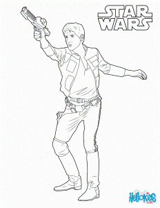STAR WARS coloring pages - Han Solo
