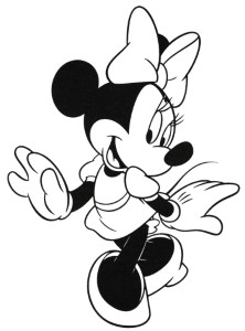 Minnie Mouse Outline - ClipArt Best