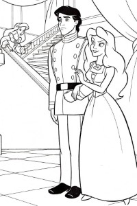 Ariel And Eric Printable Coloring Pages - Coloring
