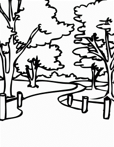 Park Coloring Page - Handipoints