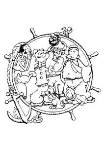 POPEYE THE SAILOR coloring pages - Popeye the sailor