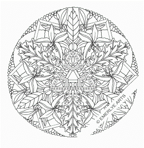 Abstract Flower Coloring Pages