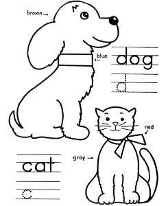 Coloring Instructions Coloring Page | Objects to color by