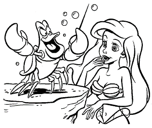The Little Mermaid Coloring Pages To Help Children Improve