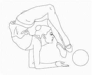 Printing Gymnastics Sport Coloring Pages Rjl Source | Laptopezine.com