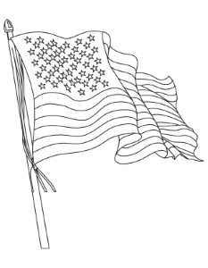 The American Flag coloring page | Download Free The American Flag