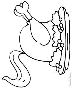 Thanksgiving food coloring pages 014