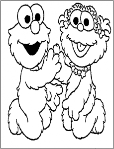 Coloring Pages Of Elmo To Print | Cartoon Coloring Pages | Kids