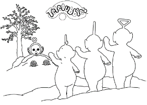 Coloring Page - Teletubbies coloring pages 19