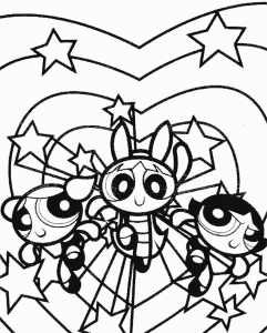 Free powerpuff girls Coloring Page For Kids | Coloring Pages