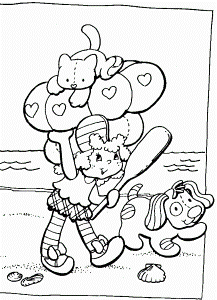 Strawberry Shortcake Coloring Book - At The Beach @ Toy-Addict.com