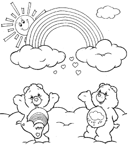 Printable picture of rainbow to color Mike Folkerth - King of