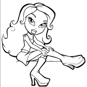 Bratz Coloring Pages For Kids 657 | Free Printable Coloring Pages