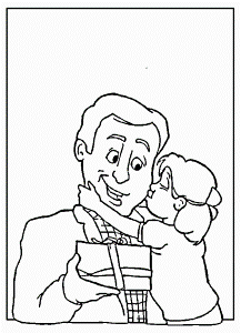 I Love You Dad Coloring Pages - Father