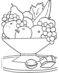 Fruit coloring page to print and color | Coloring Pages