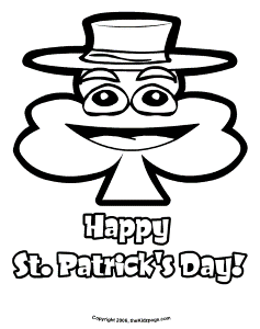 Shamrock with a Hat - Free St. Patrick