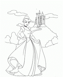 Cinderella Castle Coloring Pages - Cinderella Cartoon Coloring