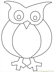 Coloring Pages Owl Coloring 03 (Birds > Owl) - free printable