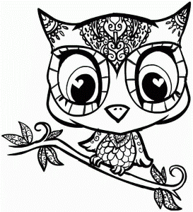 Animal Owl Colouring Pages Printable For Preschool 8351#