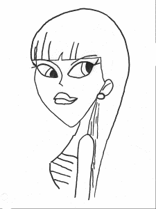 Coloring Pages Of A Girl 341 | Free Printable Coloring Pages
