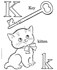 Hd Collection Alphabet Letter K Coloring Pages | GraffitiNewest.Com