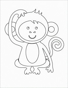 Printable Monkey Coloring Pages | Animal Coloring Pages | Kids